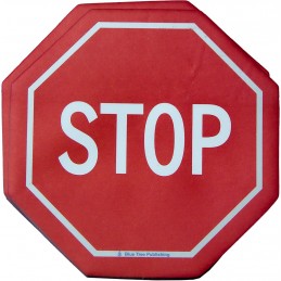Stop Road Sign Stick Note 2 pack