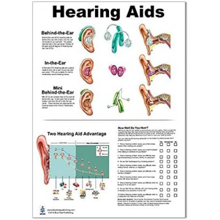 Hearing Aids Regular Poster, Waterproof, Behind the Ear, in the Ear