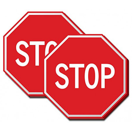 Stop Sign Sticky Notes 2 Pack
