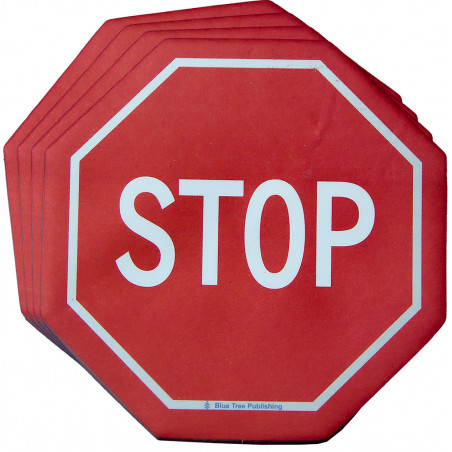 Stop Sign Sticky Notes 4 Pack