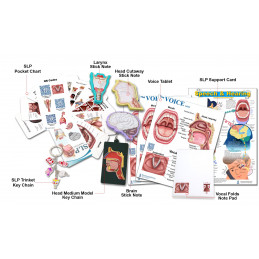 SLP Educational Supplies Kit, Voice and Speech Therapy Tools
