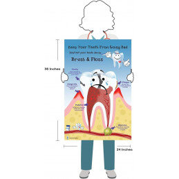 Brush and Floss Large Poster