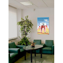 Brush and Floss Large Poster