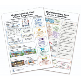 Understanding Your Vision & Eyewear — Laminated Double-Sided A4 Reference Card | Blue Tree Publishing