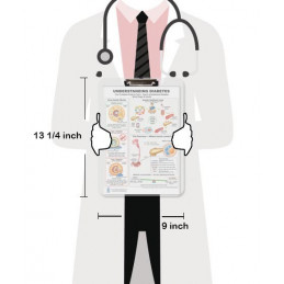 Understanding Diabetes Clipboard — Durable A4 Clipboard with Removable Double-Sided Chart