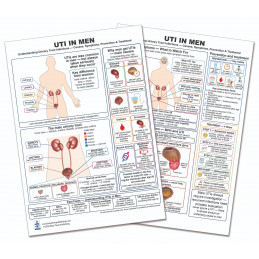 UTI in Men — Laminated Double-Sided A4 Reference Card
