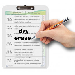 Speech Brown's Stages Dry Erase Clipboard dry erase