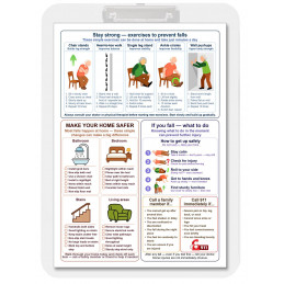 Fall Prevention Clipboard for Seniors – Stand Strong Guide | Blue Tree Publishing
