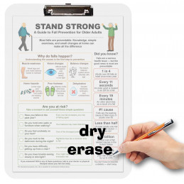 Fall Prevention Clipboard for Seniors – Stand Strong Guide | Blue Tree Publishing