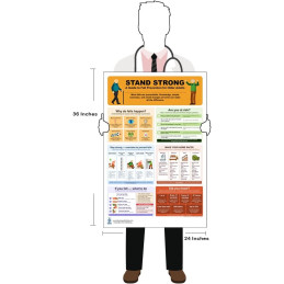 Stand Strong Poster – Fall Prevention Guide for Older Adults