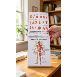Muscles & Bones Anatomy Flip Book – 23 Pages, 5"x8"