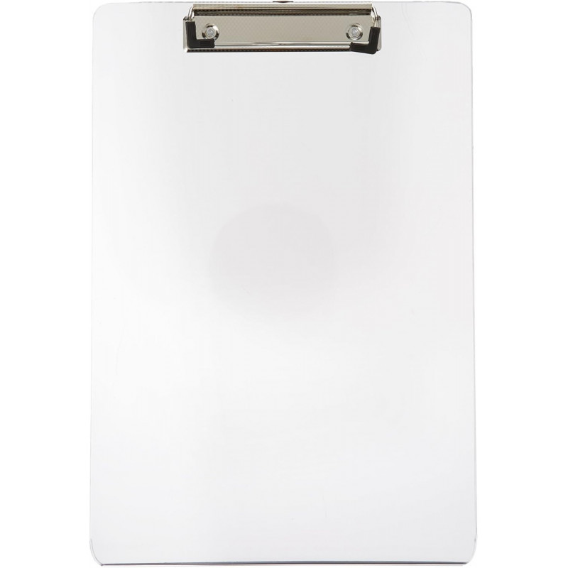 One clever clipboard that works with any paper you already have. Insert it. Write on it. Wipe it clean. Repeat forever.