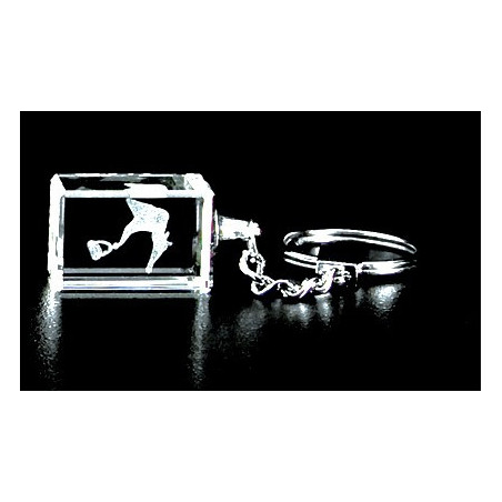 Ossicular Chain 3d Laser Key Chain Crystal, Anatomy, Bone, Malleus, Incus, Stapes, Middle Ear