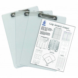 Clipboard, Transparent 3 Pack, Insert, See-Thru Insert Documents Both Sides Remain Visible. Dry Erase Compatible